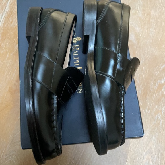 Polo Ralph Lauren black loafers like new with box - Picture 5 of 7